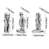 3pcs Mini No Listen No Look No Say Skull Gothic Skull Statue Decor  for Dining Room