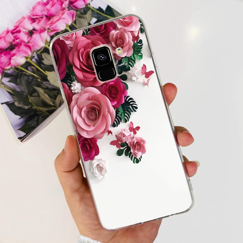 Чехол для Samsung Galaxy A8 2018 / A8 Plus 2018 A530F A730F Силиконовый чехол Популярный цветок одуванчика Мягкий TPU Чехол-защита для телефона