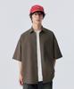 STENDS [M~4Xl] All Day Linen Oversized Short Sleeve Shirt_Khaki