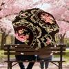 1pc Floral Pattern Automatic Open/Close Umbrella with Windproof, 8-Rib Sturdy Canopy, Durable Ribs, Fashionable Design1140A