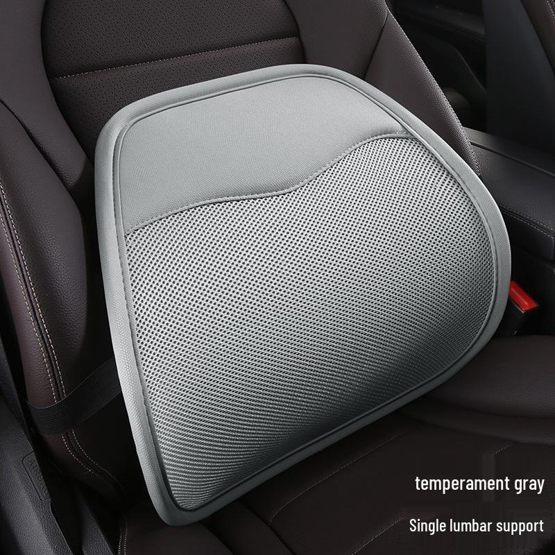 Дышащая летняя сетчатая поясничная подушка-поддержка для автомобиля и офиса