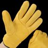 1 Pair Welding Protective Gloves Hand Protection Fake Sheepskin Work Gloves Anti-Slip Adjustable Wrist Opening Safety Gloves