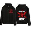 Толстовка с капюшоном на молнии LinkinPark Harajuku Hoodies