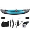 2 Person Foldable Kayak Portable Sunlight Protection Thickened PVC Inflatable Canoe for Fishing