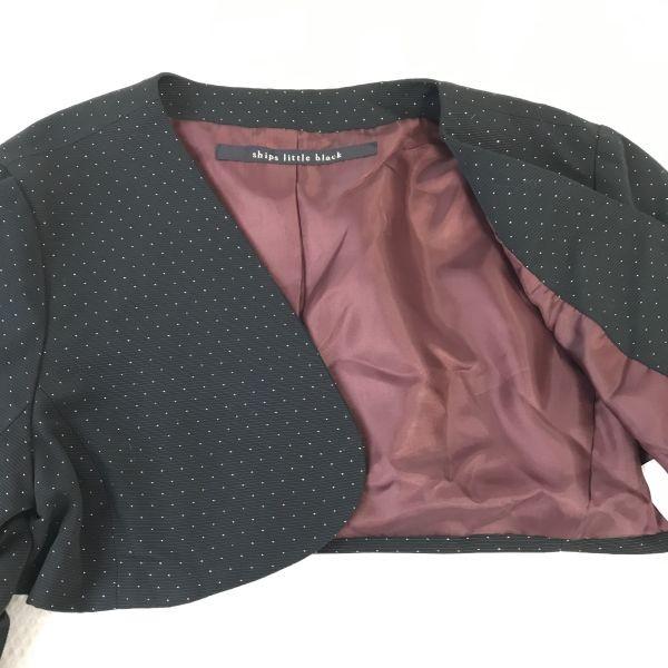 Ships Сделано в Японии Комплект Болеро и Шифонового Платья Женский Черный Формальный Комплект(ИСПОЛЬЗОВАЛ)