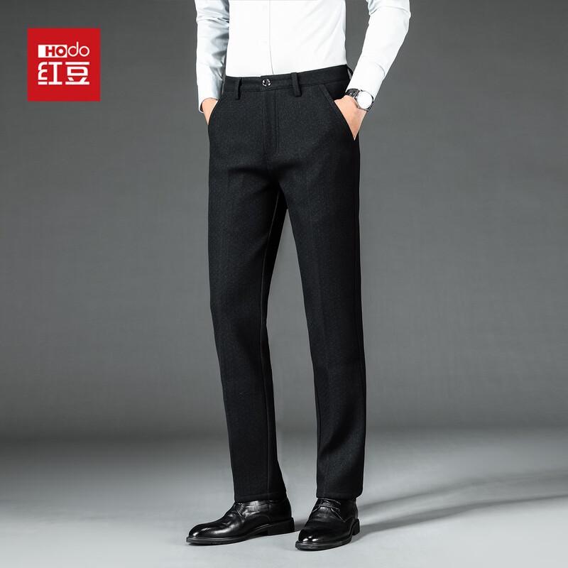 Мужские брюки Hodo с флисовой подкладкой, прямой крой, в стиле business casual