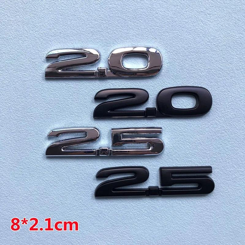 3D Metal 2.0 2.5 AWD Logo Letters Car Trunk Emblem Badge Decal 2.5 AWD Sticker Accessories