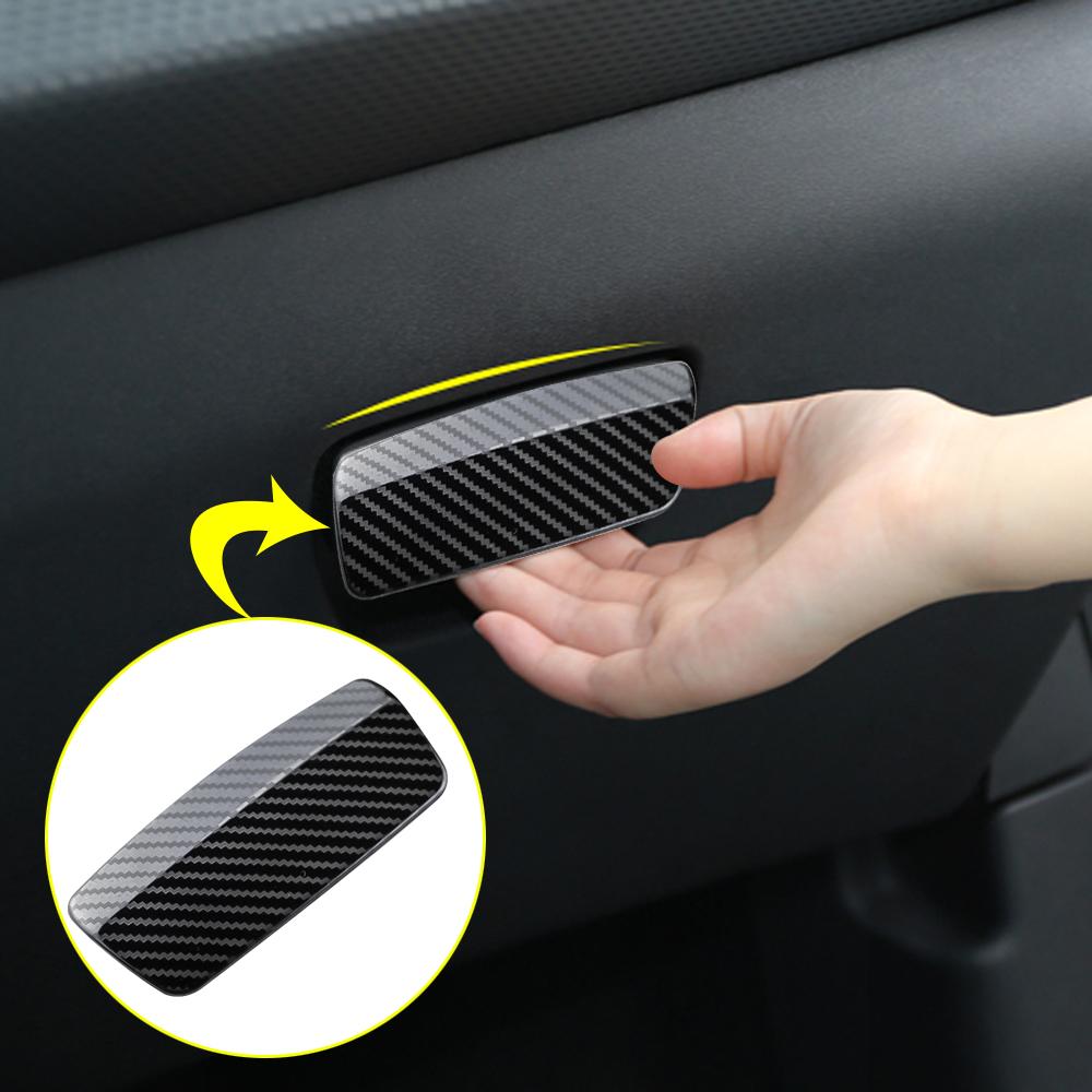 Накладка на ручку бардачка из нержавеющей стали для Peugeot 2008 208 2014 - 2019, декоративная накладка на ручку бардачка, наклейка, аксессуары