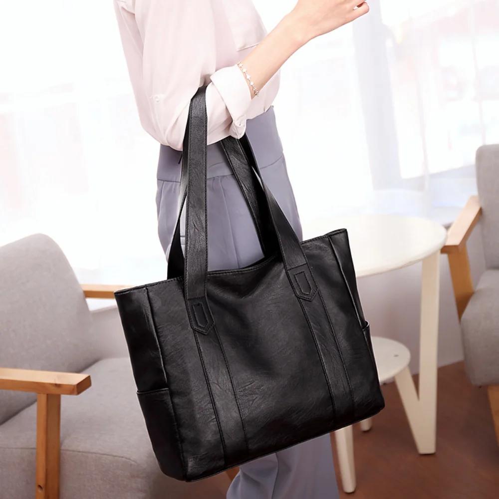Women's Bag Large Capacity New Fashion All-match Handbag Shoulder Diagonal Simple Atmosphere Mother Tote Shopping Bags