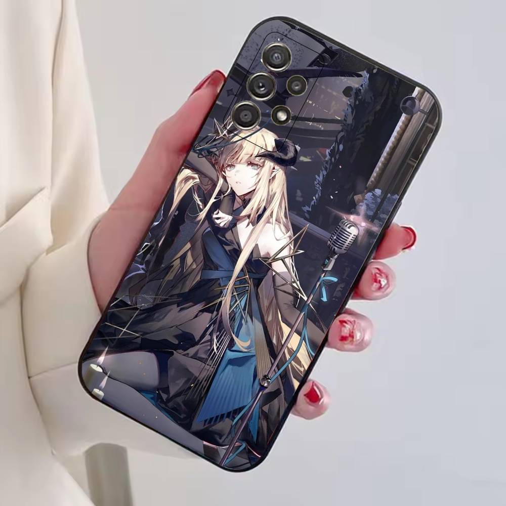 Чехол для телефона Arknights Черный Силиконовый Мягкий Для Samsung S25,S24,S21,S22,S23,S30,Ultra,S20,Plus,Fe,Lite