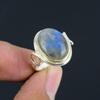 Natural Labradorite Gemstone Ring, 925 Sterling Silver, Handmade Gemstone Jewelry Ring Gift For Valentine's Day