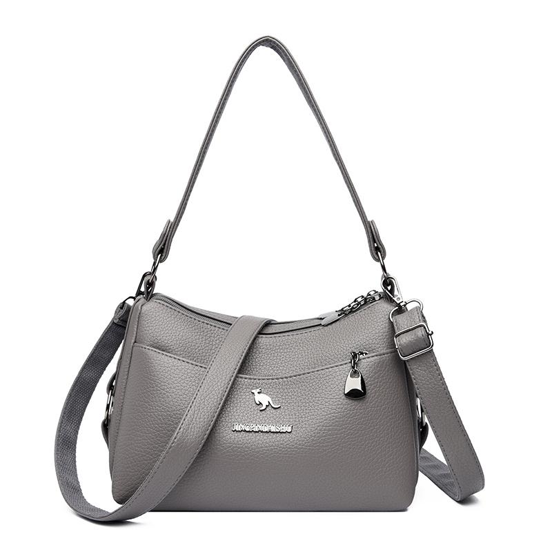 Женская сумка через плечо из ПУ большой вместимости