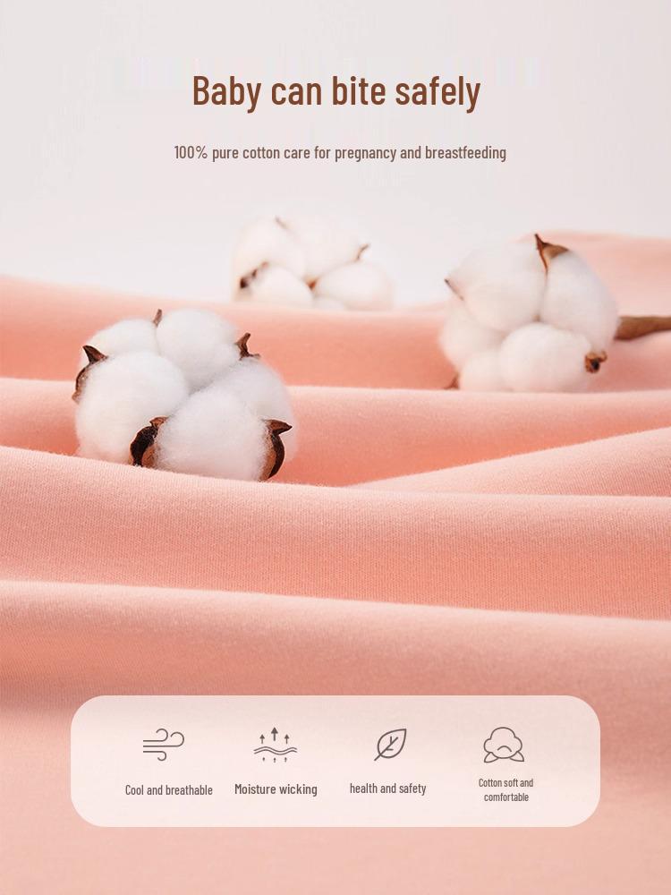 Jingqi Maternity Cotton Pajamas Set: Autumn/Winter Pregnancy & Postpartum Breastfeeding Clothes