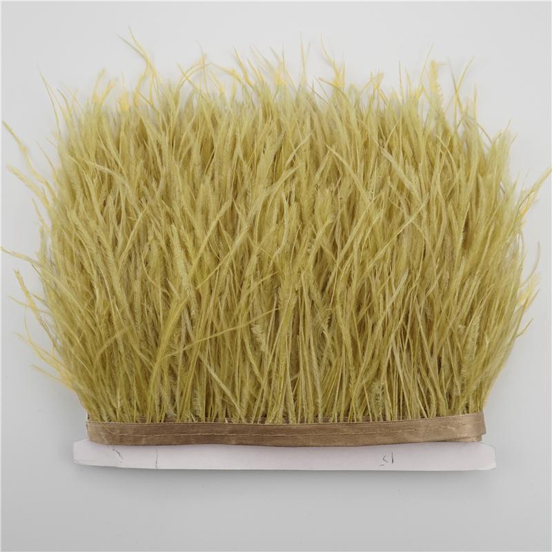 Перо 8-10 см Отделка страусиными перьями для шитья и рукоделия Черная перьевая бахрома для украшения юбки Натуральные перья Ленточная бахрома