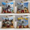 BBlinky Bill the MovieS Cushion Cover Breathable and Skinfriendly Linen Pillowcase Square Removable and Washable Cushion