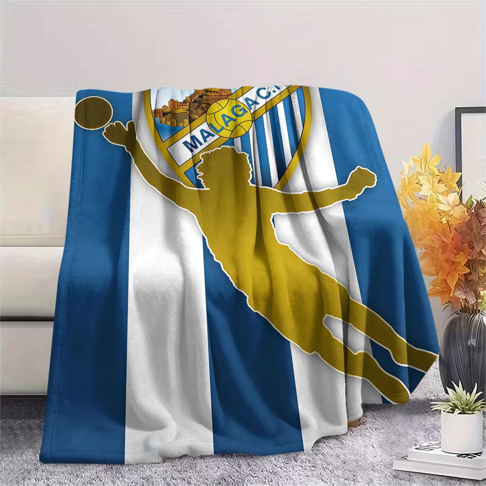 Málaga C.F. poster Blanket, High quality Comfortable for All Seasons, Home Decor, Warmth and Comfort