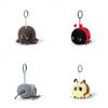 Cartoon Shape Insect Plush Keychain Backpack Pendant Decoration For Gift Kids