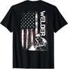 ( ВКЛ Вкл ) Сварщик Винтаж США Американский Флаг Сварка Футболка