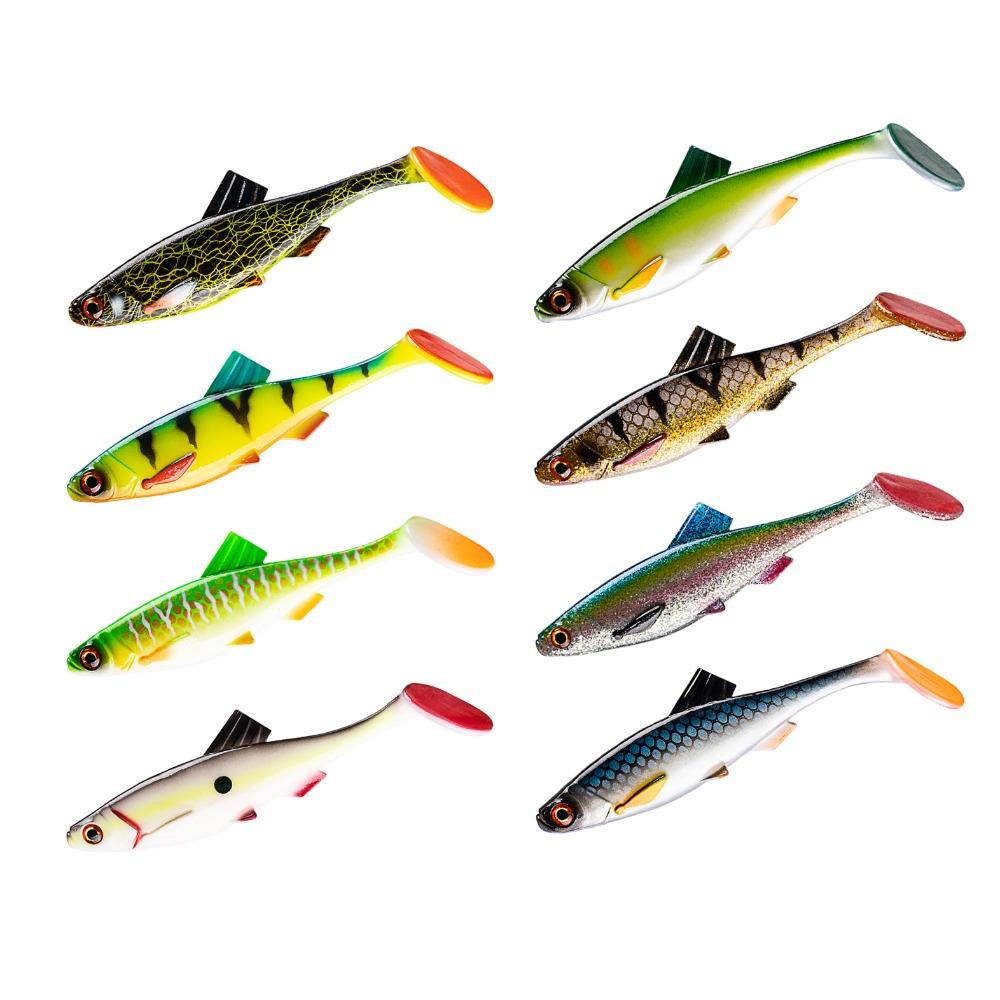 Мягкая приманка Имитация Рыболовная приманка 3D Глаз Т-образный хвост Мягкие приманки Воблеры Мягкий свимбейт Морской окунь