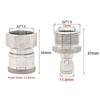 Stainless Steel Cleaning Machine Quick Connector 22x1.5mm Leak-Proof Design Pressure Washer Adapter High Pressure Rated