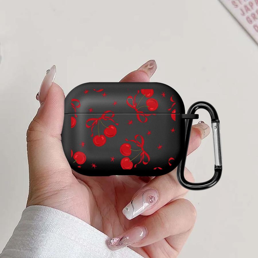 Чехол для Airpods Pro3 Pro 1 3 Pro2 4 2 Чехлы для наушников Покрытие Красная Милая Вишня