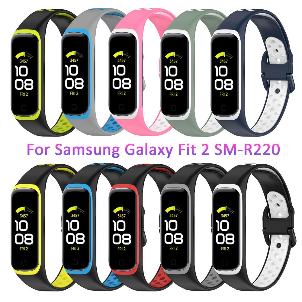 Accessories Double Color Watchband Silicone Strap Replacement Bracelet
