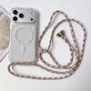 Crossbody Lanyard Clear Magnetic Phone Case for IPhone 17 Air 16 15 Plus 14 13 12 11 Pro Max for Magsafe Acrylic Hard Back Cover