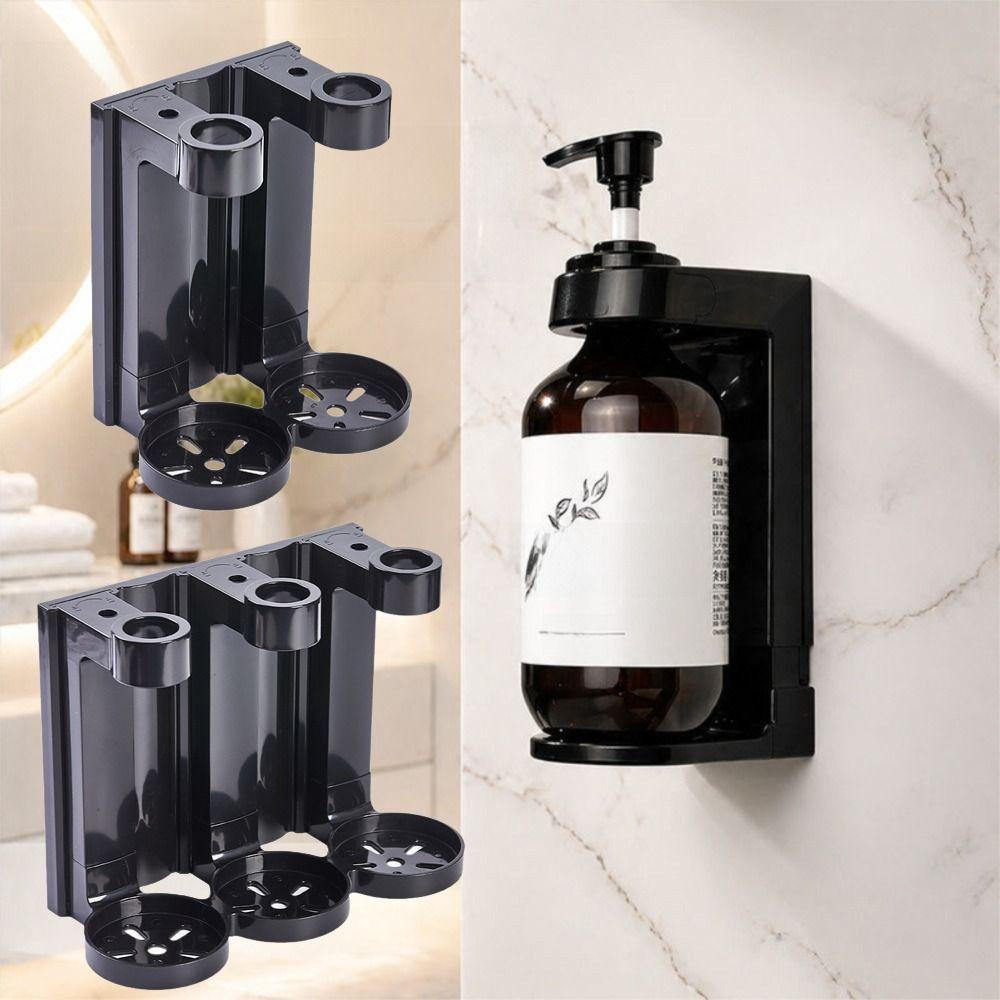 Easy Installation Bathroom Dispenser Rack 1/2/3 Head Bathroom Soap Holder Tile Surface