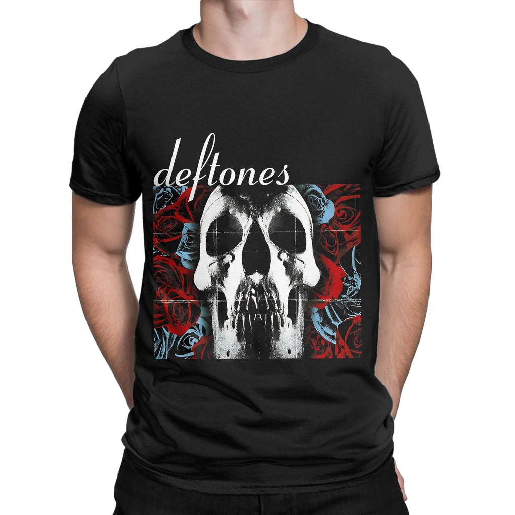 Мужская футболка D-Deftones Смешная футболка с коротким рукавом и круглым вырезом 100% хлопок 6XL Одежда