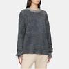 Uniqlo Свитер с круглым вырезом и длинным рукавом, вязаный, разноцветный, женский, 462719-06