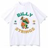 Футболка Billy Strings Peace Love Mushroom Мужская Женская Одежда Харадзюку Футболка Унисекс Высокое Качество Короткий Рукав Повседневные Футболки Топы