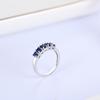 Классическое серебряное женское кольцо с натуральным синим кианитом 1,5 карата, изысканные украшения для женщин, хороший подарок