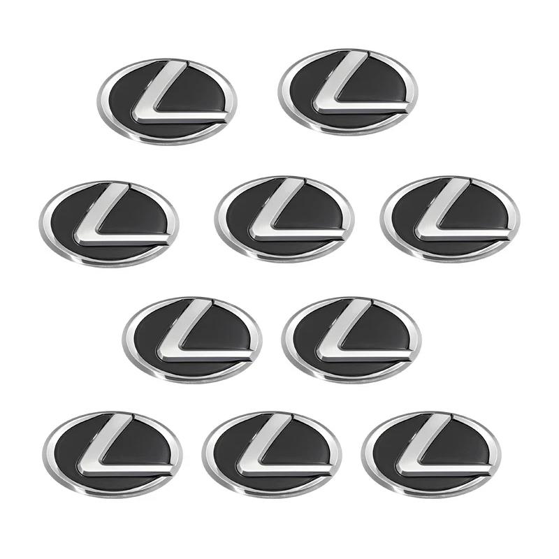 MMLU4 14/16mm Car Key Stickers Aluminum Decorative Paster For Lexus RX330 IS250 Ct200h ES300h GX Auto Interior Accessories keychain