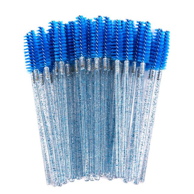 50 шт., кисточка для наращивания ресниц, одноразовые кисти для макияжа, аппликатор для туши