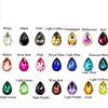 20PCS 10*14mm Craft DIY Jewelry Making Wholesale Teardrop Jewelry Accessories Crystal Rhinestone Loose Beads Handmade Glass  Beads