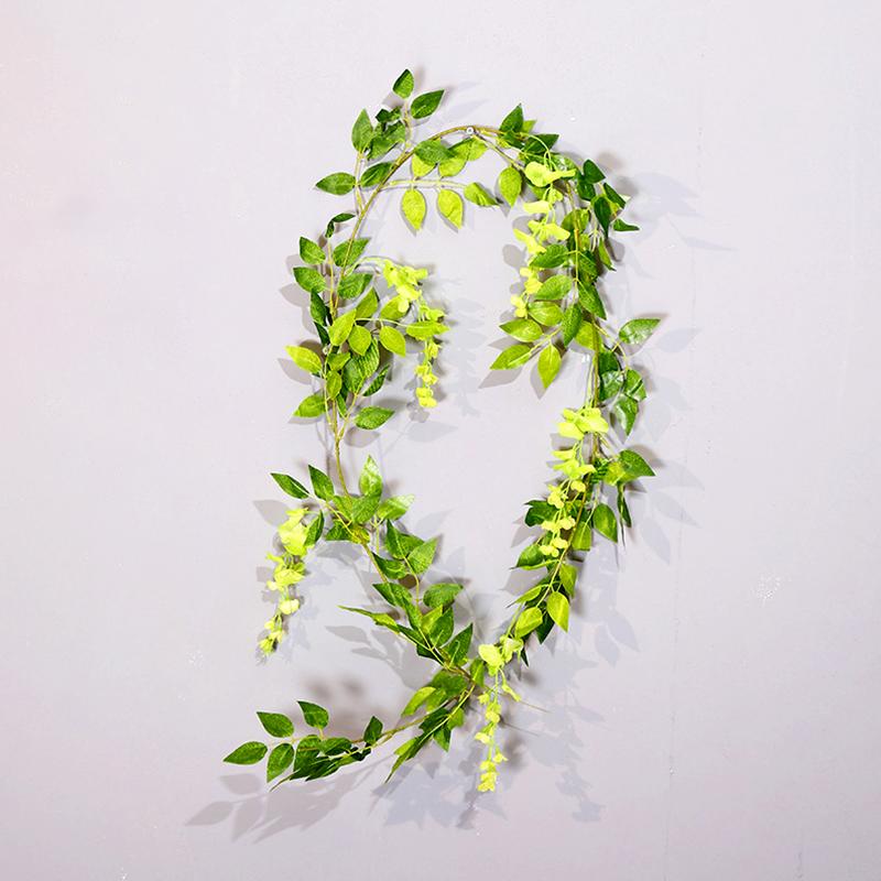 1шт настенное растение лоза домашний декор свадебная арка искусственный цветок садовый декор искусственная глициния лоза гирлянда цветочная гирлянда