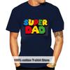 Летняя хлопковая футболка «Super Dad» Мужская футболка «Super Dad» Подарок на День отца Семейный наряд для пары Футболка «Love» Футболки мужские