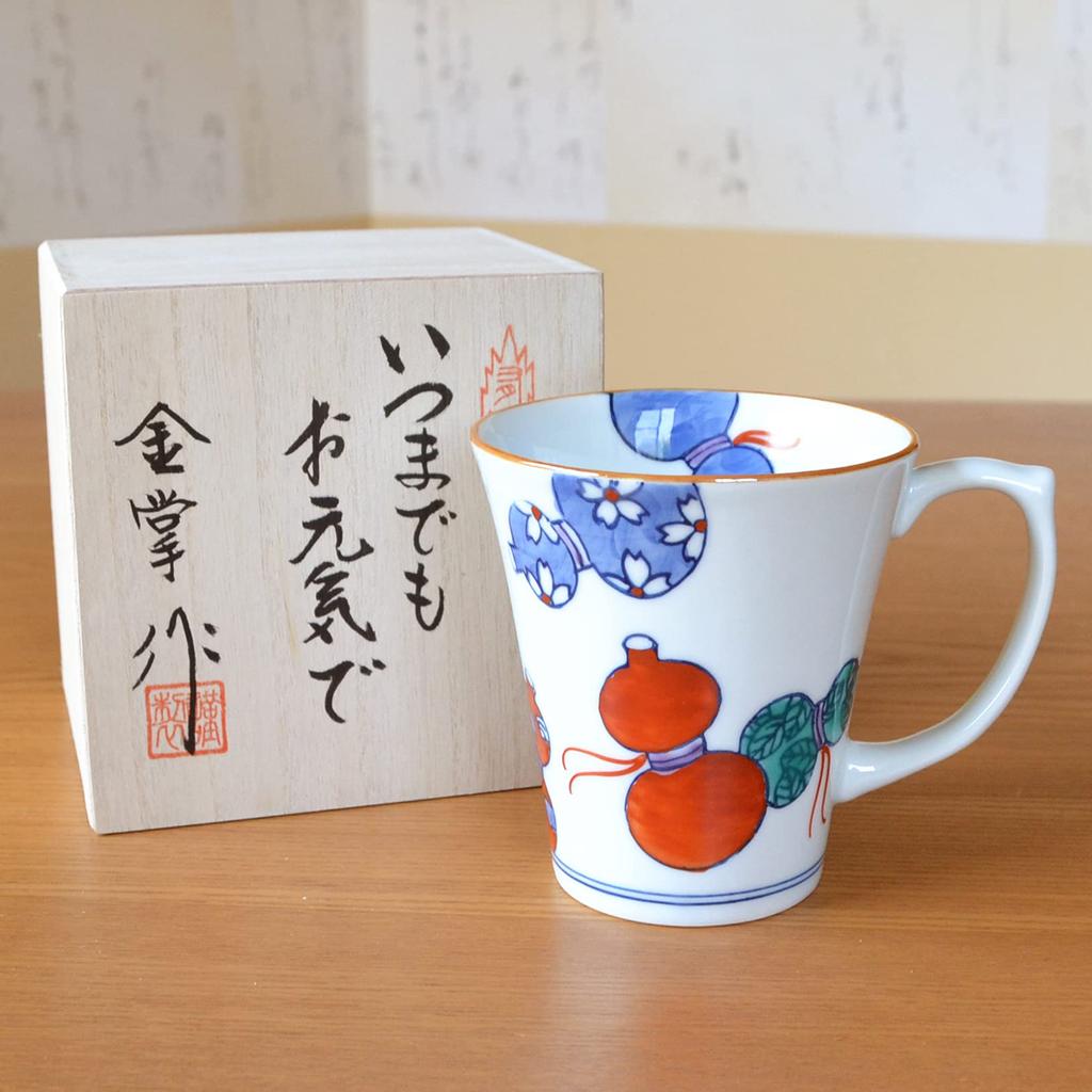 Подарок на удачу в честь праздника Ёнэджу для доброго Арита, шесть тыкв Ёнэджу Носи и открытка с сообщением, деревянная подарочная коробка, кружка, здоровье, посуда, набэсима, красная,