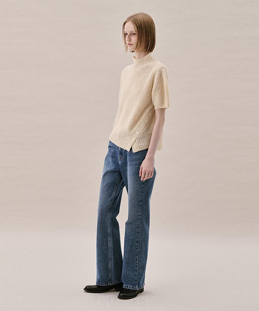 AHWE Half Sleeve Sweater_Light Beige