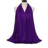 20 Colors Plain Jersey Hijab Caps Scarf Cotton Polyester Wrap Elasticity Shawls Foulard Long Soft Muslim Headband Snood 170*60Cm