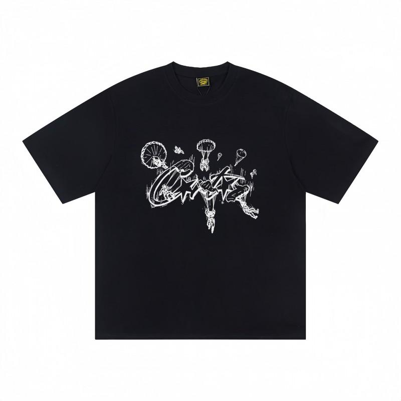 Corteiz Streetwear Cotton Tee Unisex Short Sleeve Graphic T-Shirt Loose Fit Casual Wear