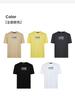 100% Cotton Letter Logo Men's Fashion Short Sleeve Round Neck T-shirt