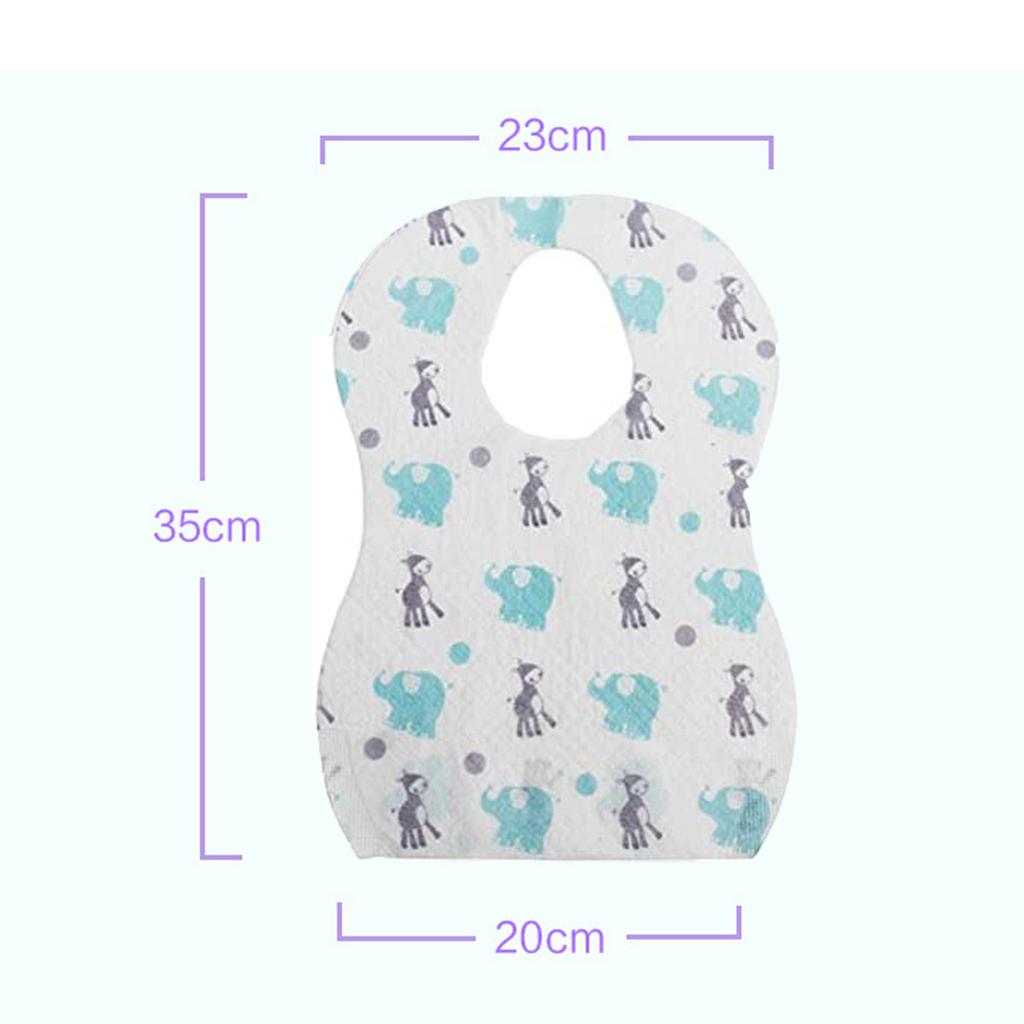 (проектор)20 шт. детские одноразовые нагрудники из нетканого материала, водонепроницаемые и грязные нагрудники