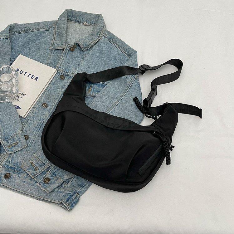 Нейлоновые женские сумки через плечо на молнии, повседневные, универсальные, молодежные, трендовые сумки через плечо