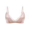 Шелковый атласный бюстгальтер без подкладки SilRiver с мягким шелковым верхом чашек, женский (Маленький, Розовый)