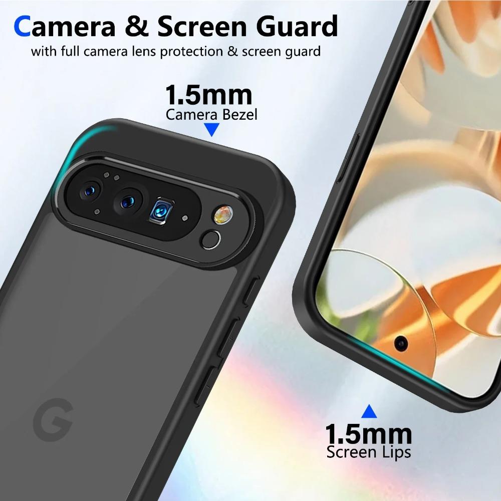Simple Skin Friendly Ultra-Thin Plain Phone Cases For Google Pixel 10 9A Pro XL Shockproof Matte Clear TPU Protective Back Cover