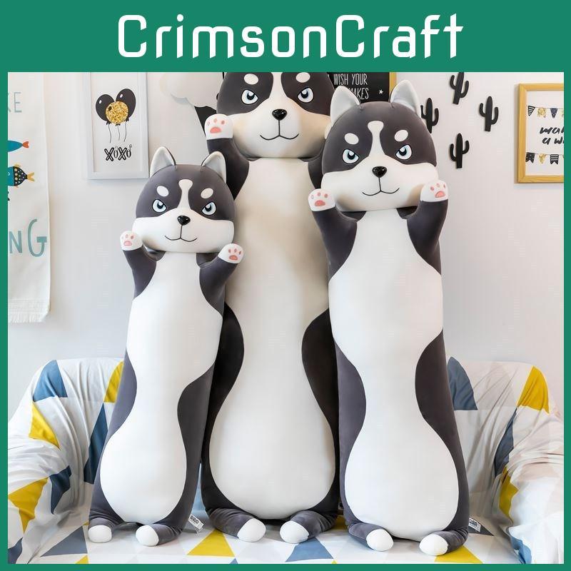 Adorable Husky Siberian Plush Toy Cute Girl Sleep Companion Birthday Kids Gift