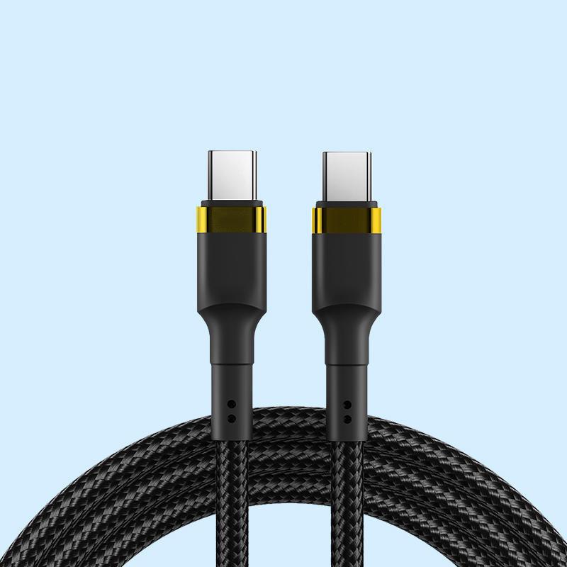 Двойной кабель Type-C 120 Вт для быстрой зарядки ноутбуков Apple, Huawei и автомобилей