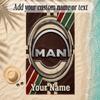 Beach TowelMAN Truck Custom Name Text Personalized Soft Towel for Beach Pool Indoor Home Decor Gift