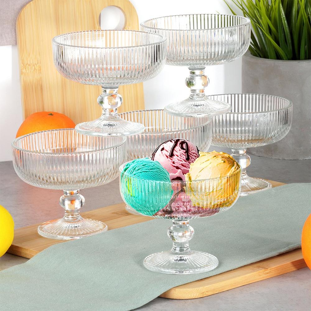 Glass ice cream cups 270 ml 6 pcs.